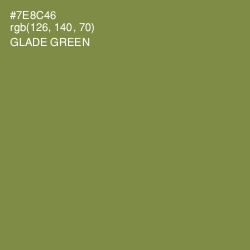 #7E8C46 - Glade Green Color Image